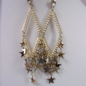Gold Plated/Diamond shaped/Stars Earrings